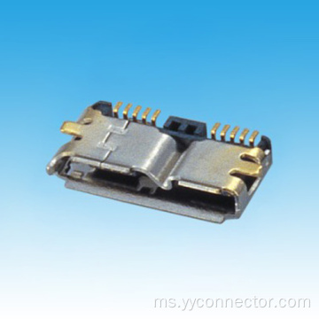 Mikro USB 3.0 b/f Jenis SMT Perempuan